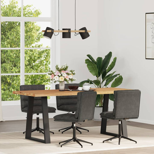 Eetkamerstoelen 4 st kunstleer zwart is nu te koop bij PeponiXL, paradijselijk wonen!