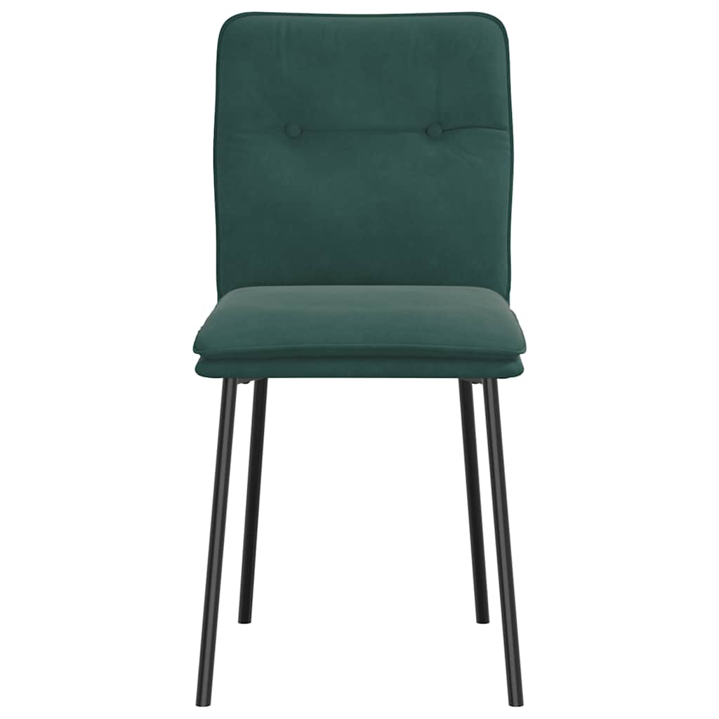 Eetkamerstoelen 6 st fluweel donkergroen is nu te koop bij PeponiXL, paradijselijk wonen!
