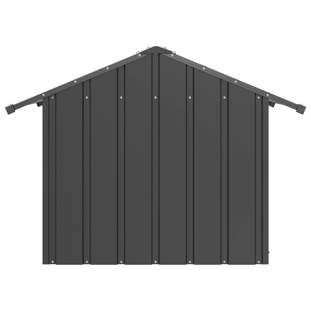 Hondenhok met dak 85x107x81 cm gegalvaniseerd staal is nu te koop bij PeponiXL, paradijselijk wonen!