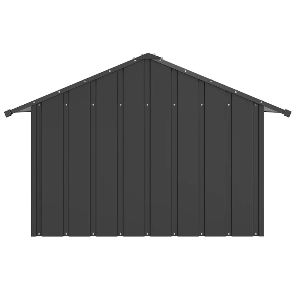 Hondenhok met dak 83x130x85 cm gegalvaniseerd staal is nu te koop bij PeponiXL, paradijselijk wonen!