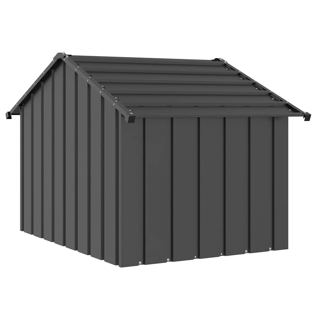 Hondenhok met dak 83x130x85 cm gegalvaniseerd staal is nu te koop bij PeponiXL, paradijselijk wonen!