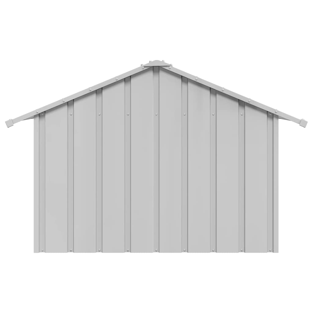 Hondenhok met dak 83x130x85 cm gegalvaniseerd staal is nu te koop bij PeponiXL, paradijselijk wonen!