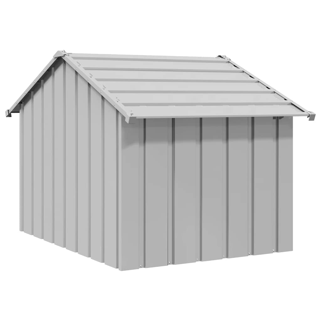 Hondenhok met dak 83x130x85 cm gegalvaniseerd staal is nu te koop bij PeponiXL, paradijselijk wonen!