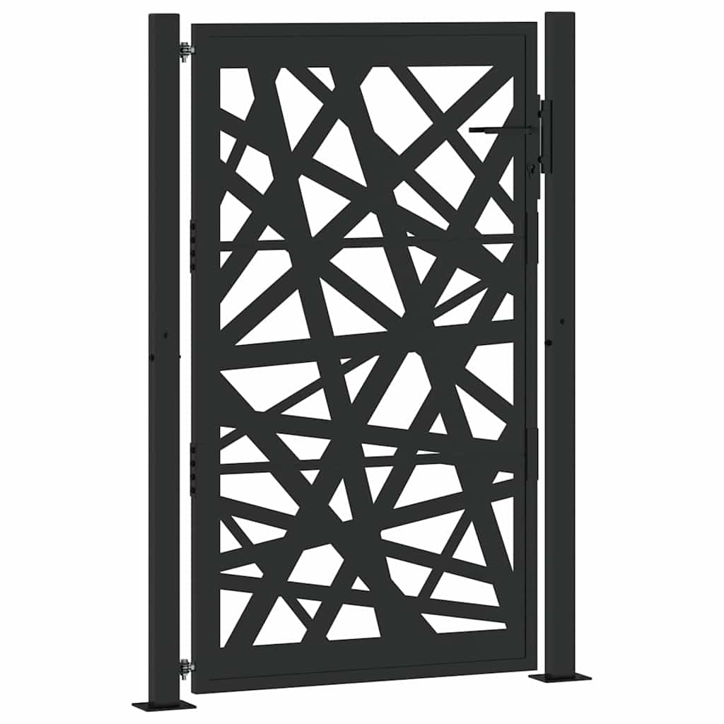 Poort met lichtontwerp 100x150 cm staal zwart is nu te koop bij PeponiXL, paradijselijk wonen!