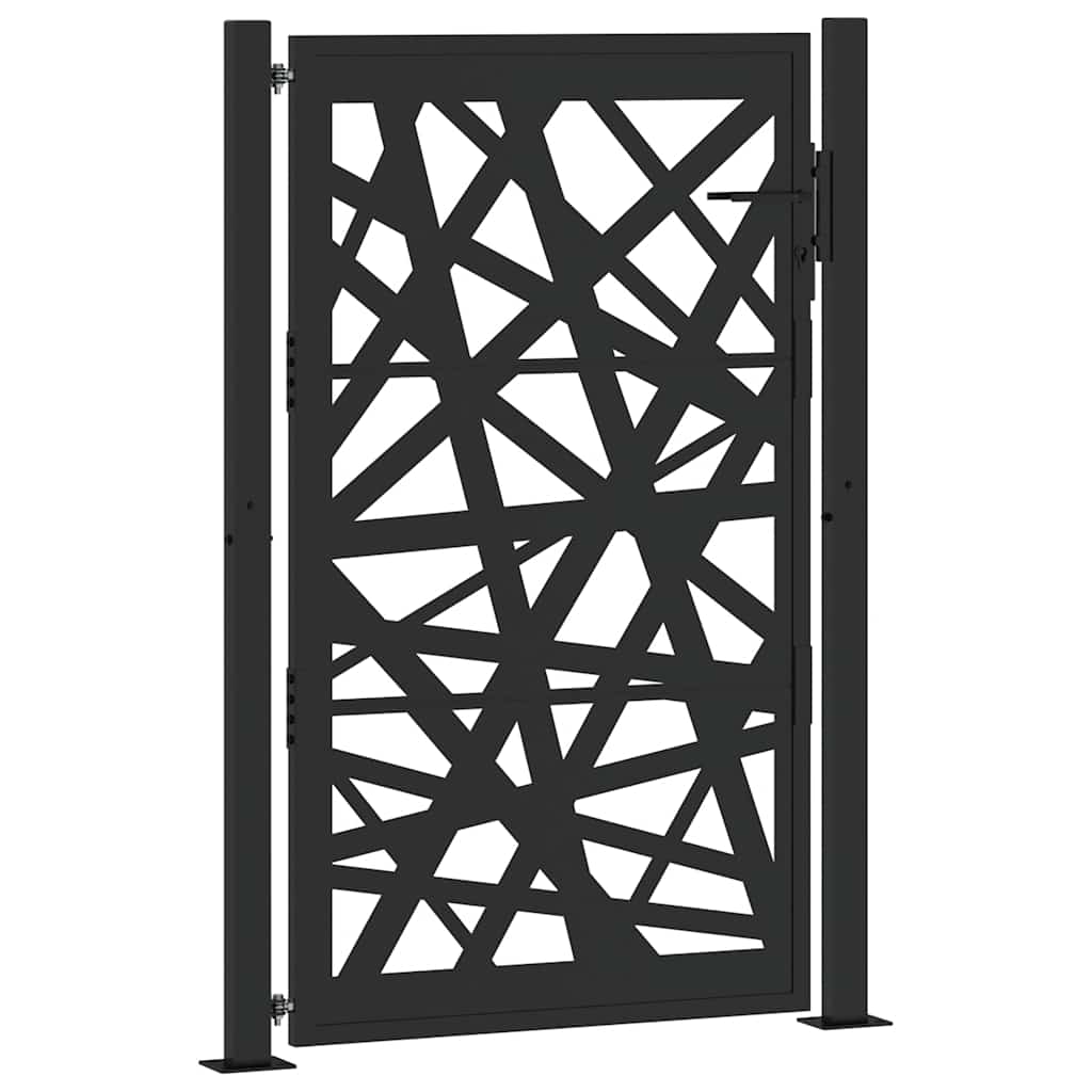 Poort met lichtontwerp 100x150 cm staal zwart is nu te koop bij PeponiXL, paradijselijk wonen!