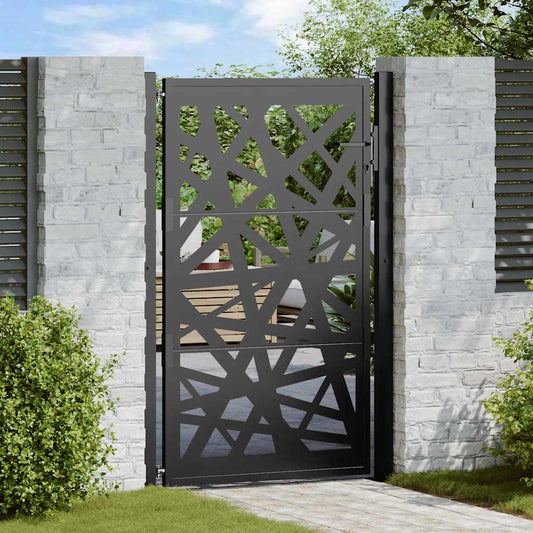 Poort met lichtontwerp 100x150 cm staal zwart is nu te koop bij PeponiXL, paradijselijk wonen!
