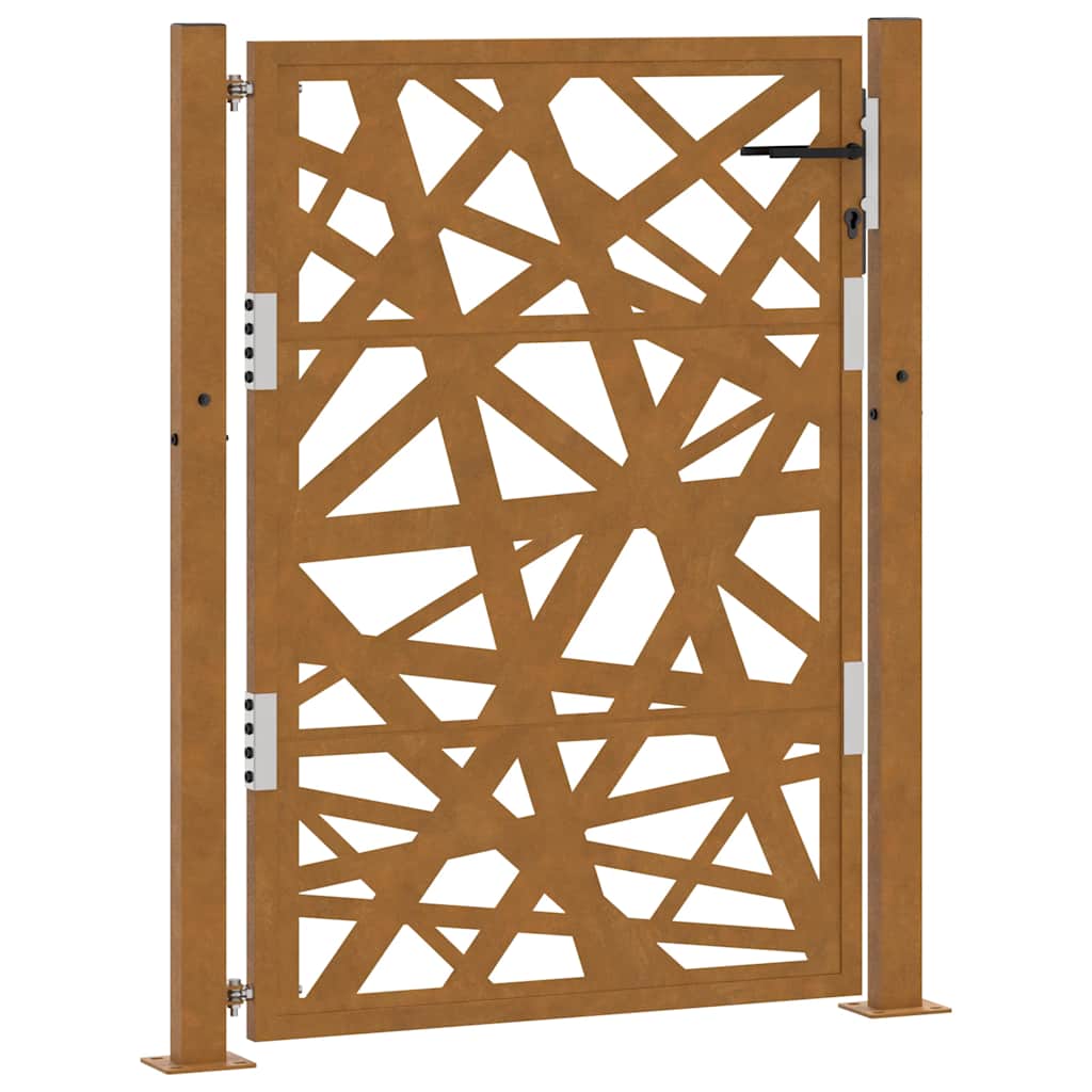 Poort met lichtontwerp 100x125 cm weervast staal is nu te koop bij PeponiXL, paradijselijk wonen!