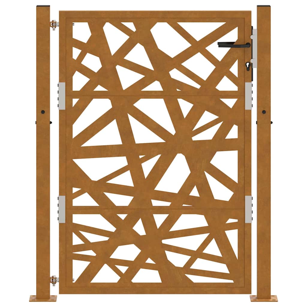 Poort met lichtontwerp 100x125 cm weervast staal is nu te koop bij PeponiXL, paradijselijk wonen!