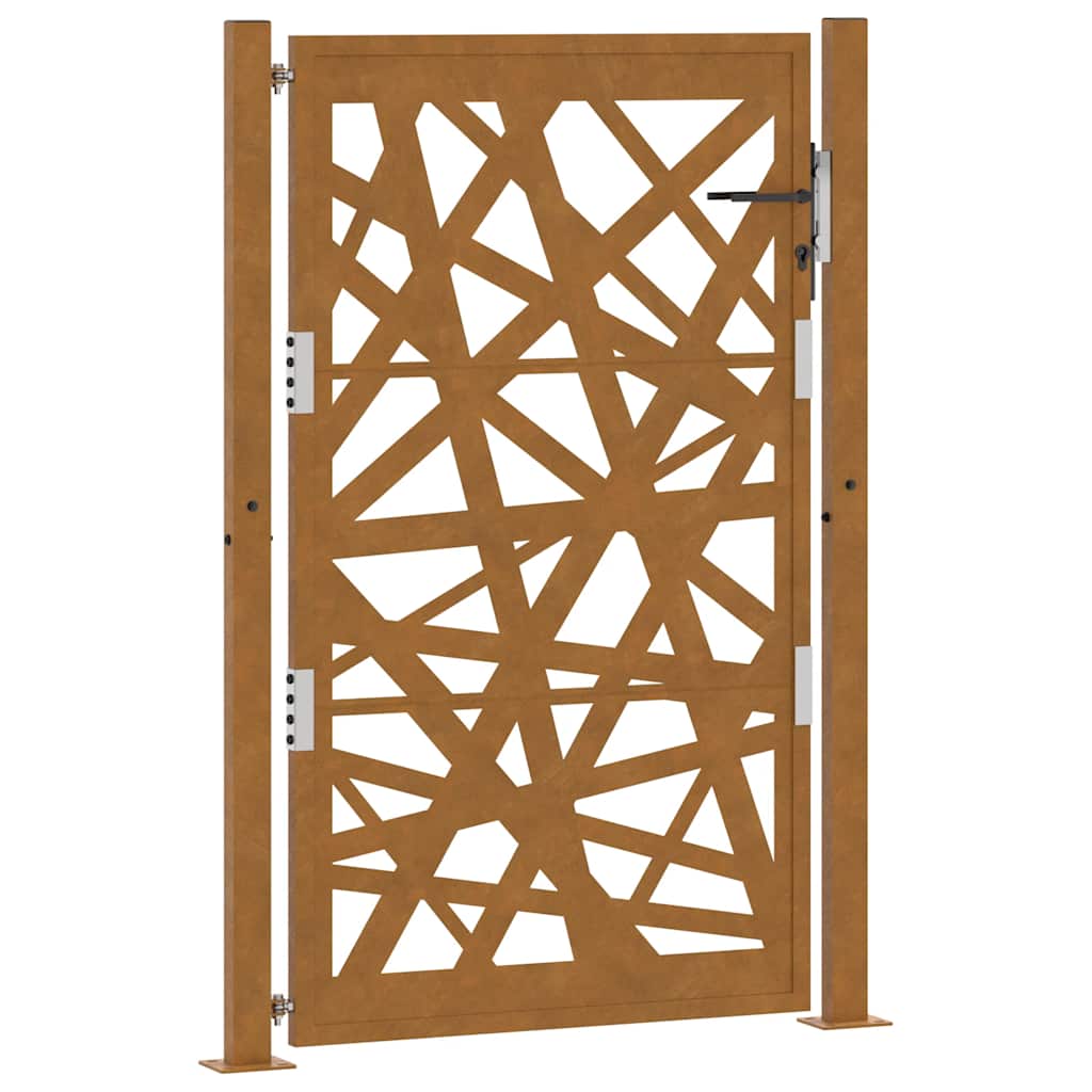 Poort met lichtontwerp 100x150 cm weervast staal is nu te koop bij PeponiXL, paradijselijk wonen!