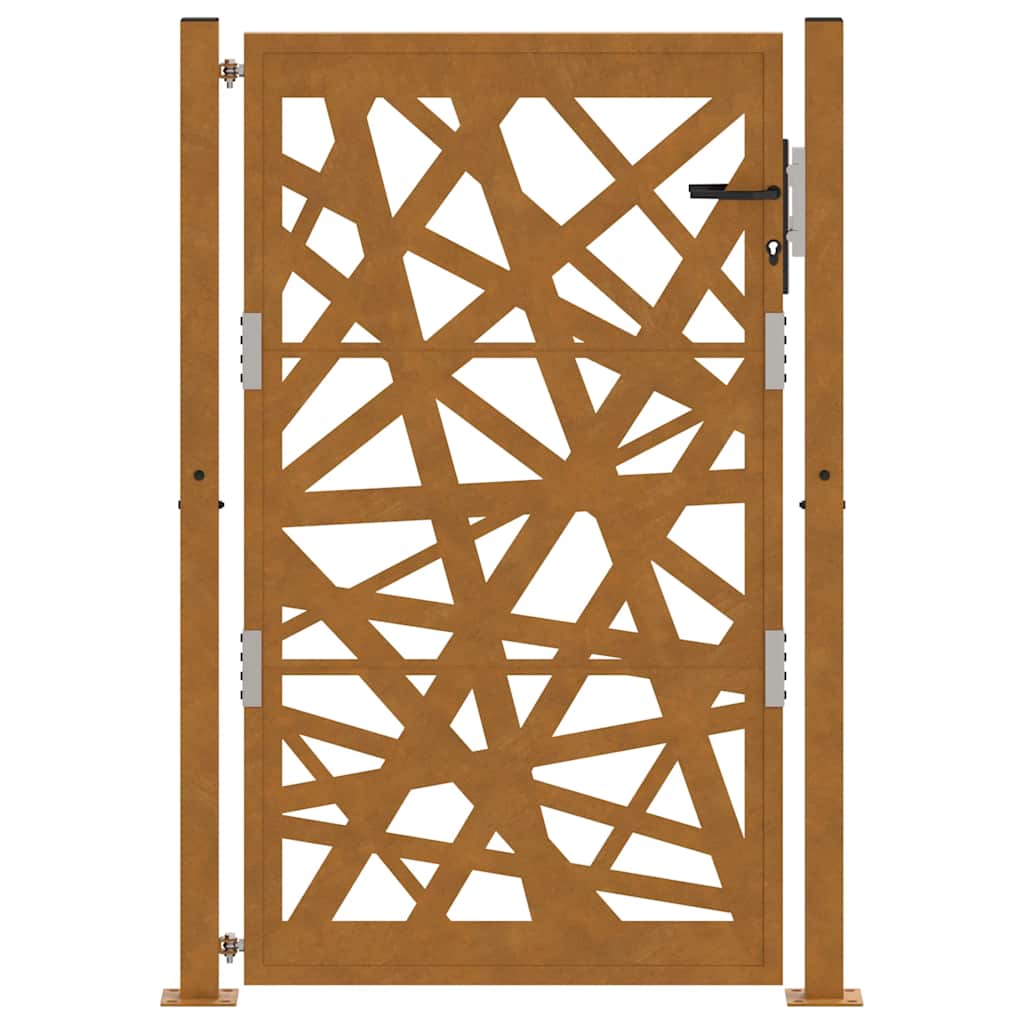 Poort met lichtontwerp 100x150 cm weervast staal is nu te koop bij PeponiXL, paradijselijk wonen!