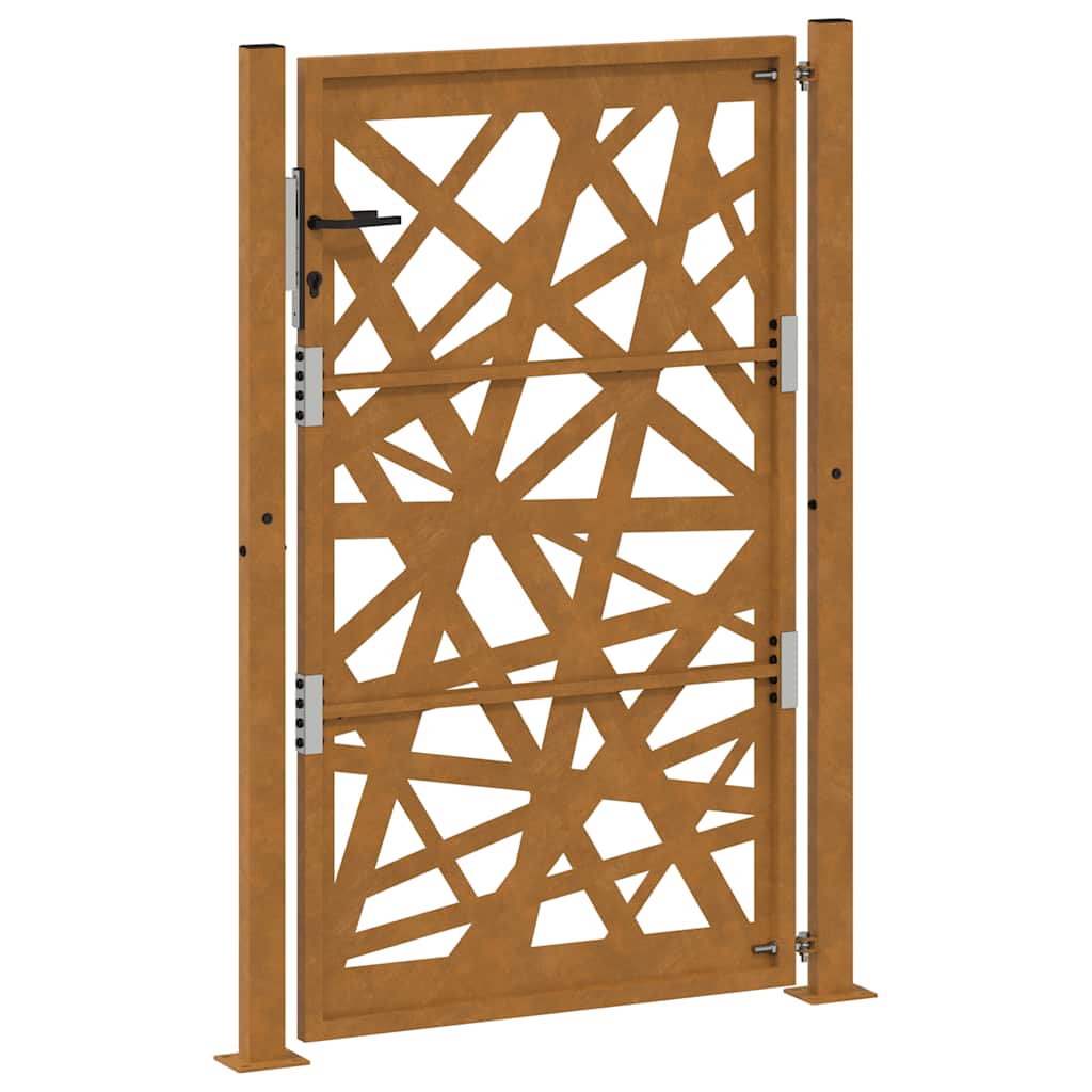 Poort met lichtontwerp 100x150 cm weervast staal is nu te koop bij PeponiXL, paradijselijk wonen!