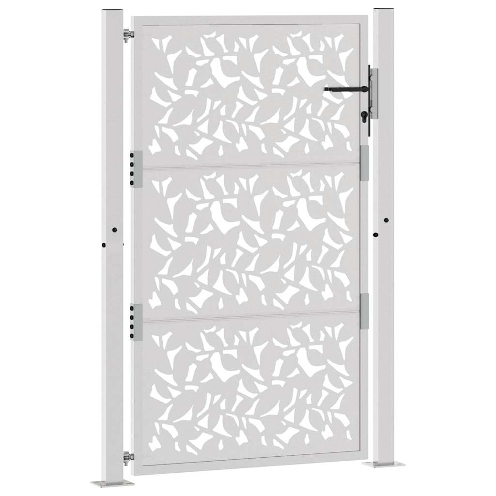 Poort met bladontwerp 100x150 cm weervast staal is nu te koop bij PeponiXL, paradijselijk wonen!