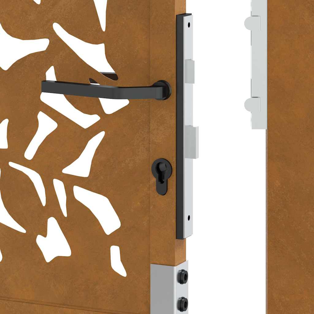 Poort met bladontwerp 100x150 cm weervast staal is nu te koop bij PeponiXL, paradijselijk wonen!