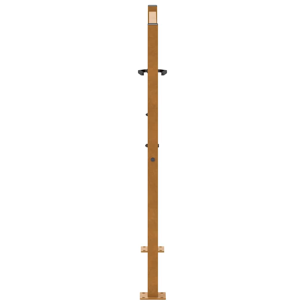 Poort met golfontwerp 100x100 cm weervast staal is nu te koop bij PeponiXL, paradijselijk wonen!
