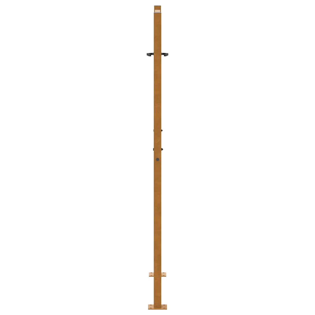 Poort met golfontwerp 100x150 cm weervast staal is nu te koop bij PeponiXL, paradijselijk wonen!