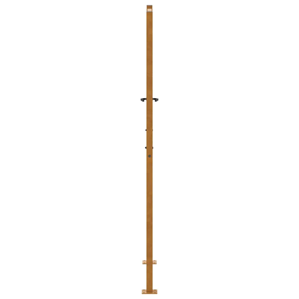 Poort met golfontwerp 100x175 cm weervast staal is nu te koop bij PeponiXL, paradijselijk wonen!