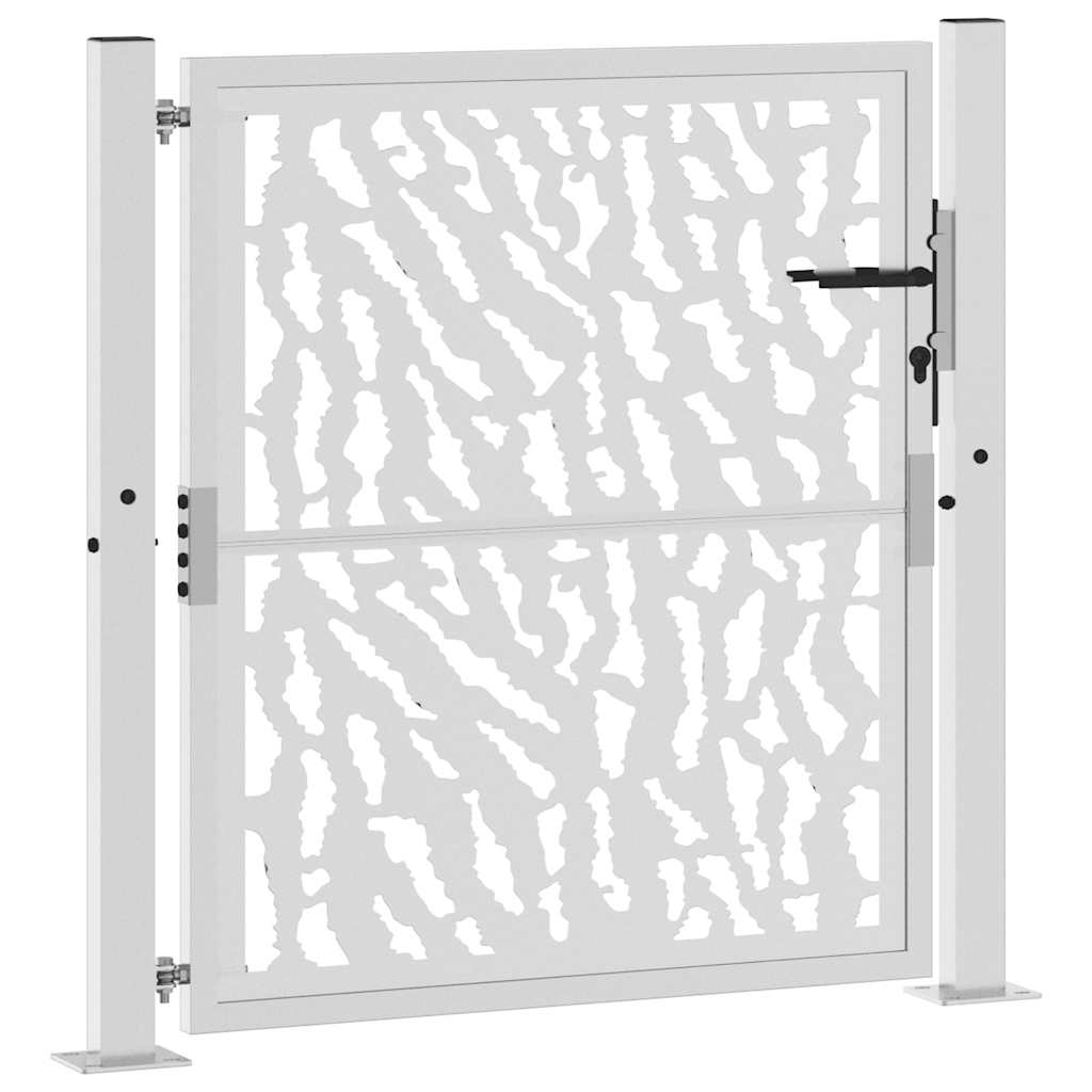 Poort met sporenontwerp 100x100 cm weervast staal is nu te koop bij PeponiXL, paradijselijk wonen!