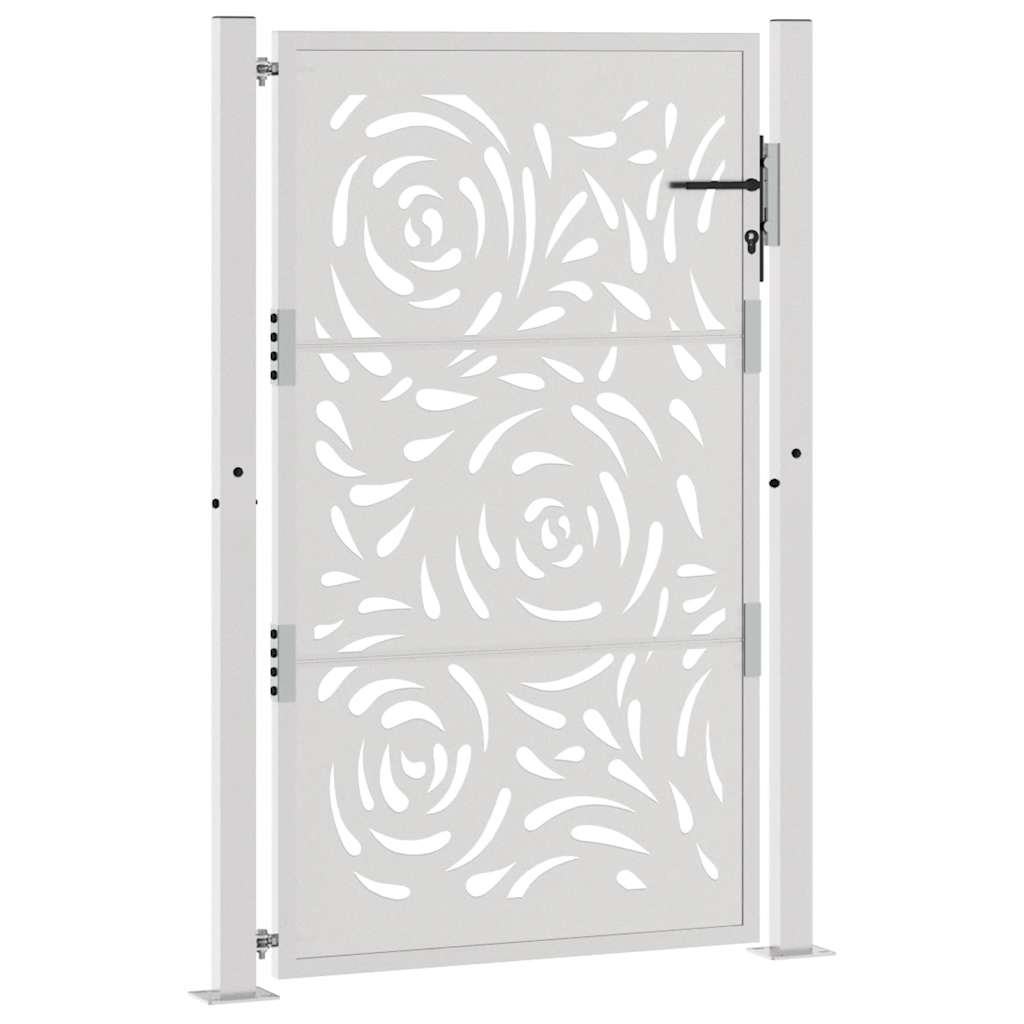 Poort met vlamontwerp 100x150 cm weervast staal is nu te koop bij PeponiXL, paradijselijk wonen!