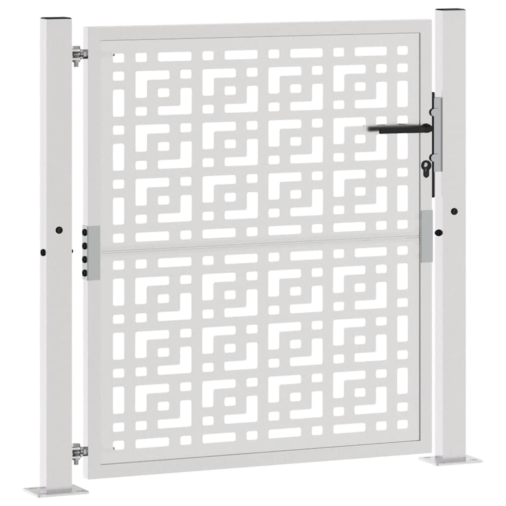Poort met kruisontwerp 100x100 cm weervast staal is nu te koop bij PeponiXL, paradijselijk wonen!