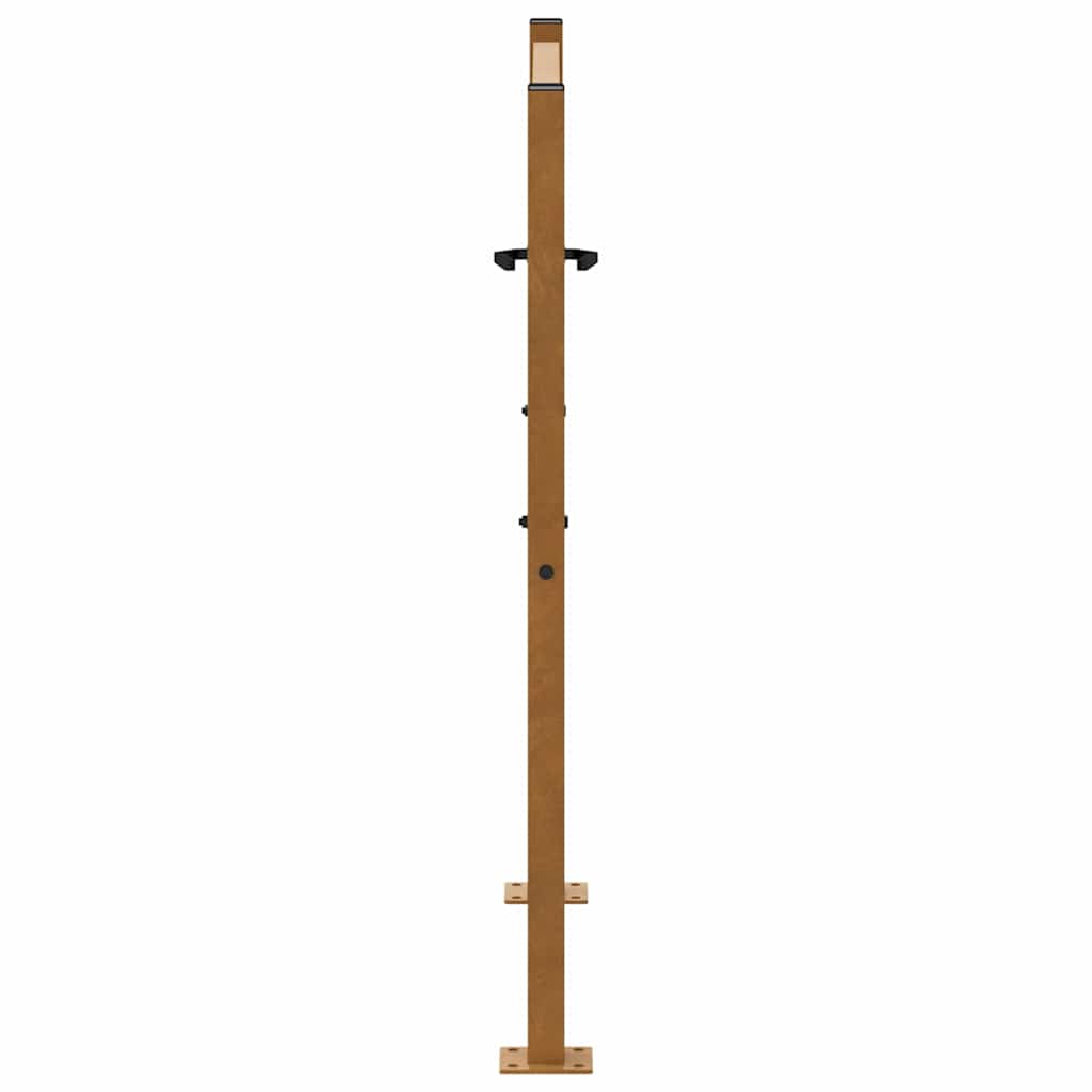 Poort met kruisontwerp 100x100 cm weervast staal is nu te koop bij PeponiXL, paradijselijk wonen!