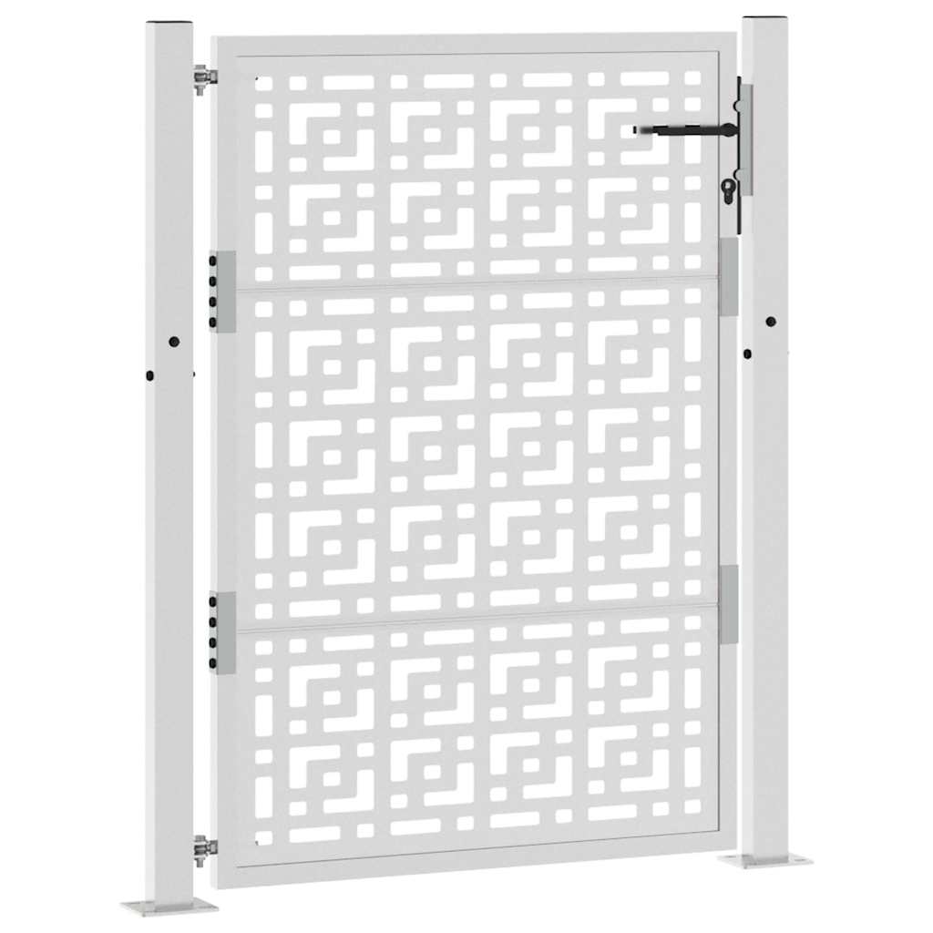 Poort met kruisontwerp 100x125 cm weervast staal is nu te koop bij PeponiXL, paradijselijk wonen!