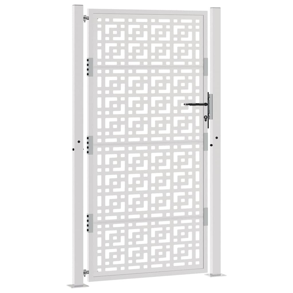 Poort met kruisontwerp 100x175 cm weervast staal is nu te koop bij PeponiXL, paradijselijk wonen!