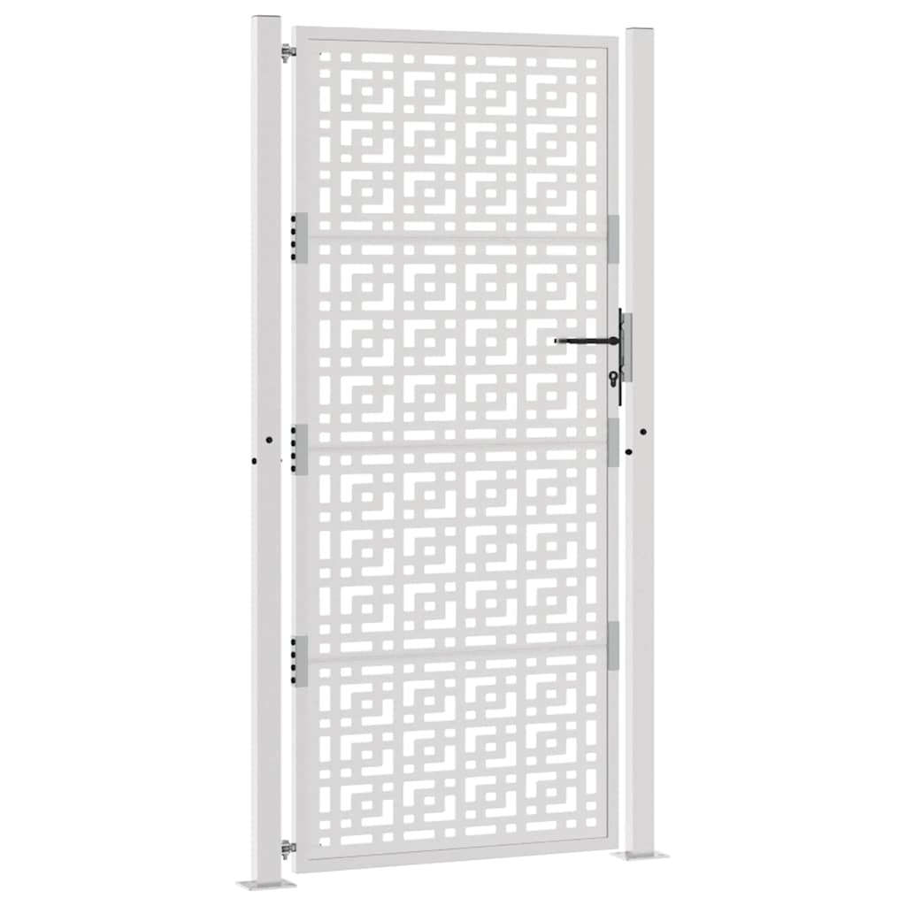 Poort met kruisontwerp 100x200 cm weervast staal is nu te koop bij PeponiXL, paradijselijk wonen!