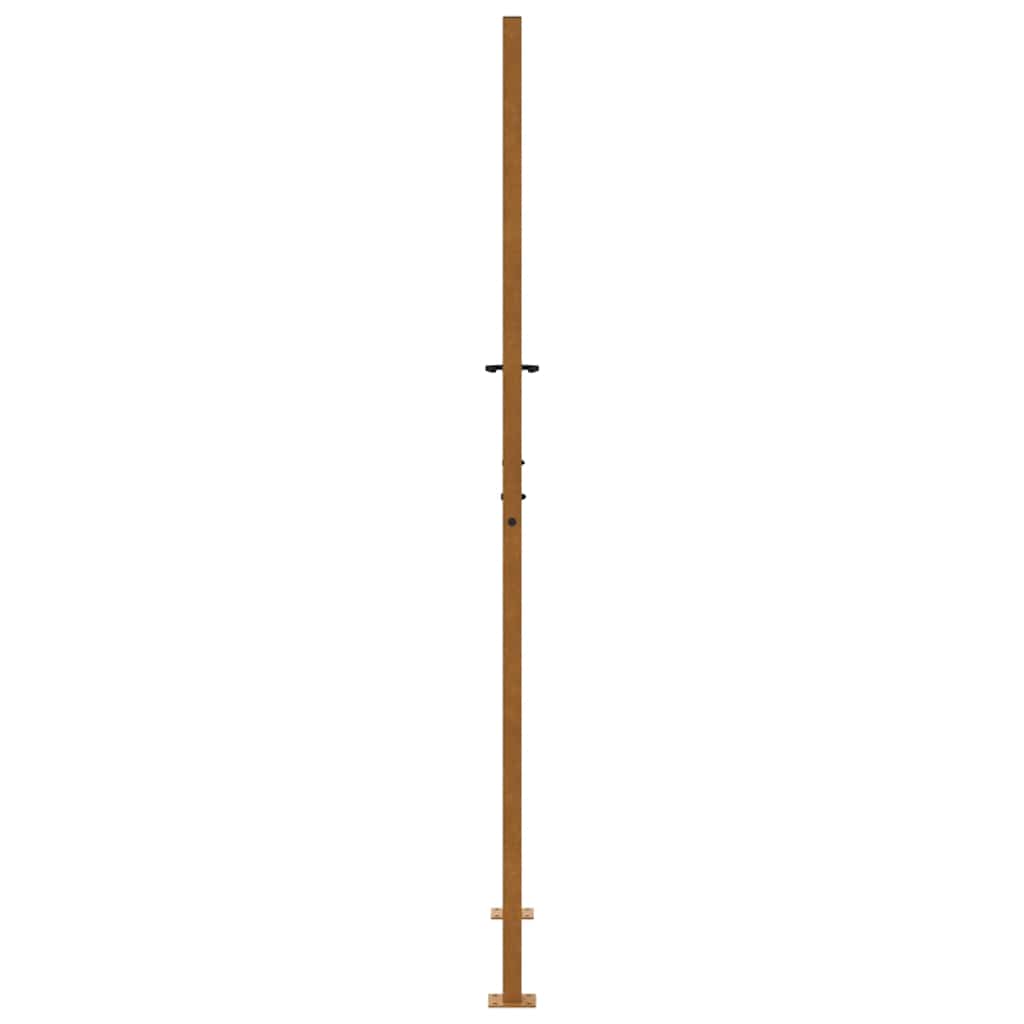 Poort met kruisontwerp 100x200 cm weervast staal is nu te koop bij PeponiXL, paradijselijk wonen!