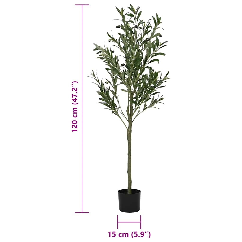Kunstolijfboom 450 blaadjes 120 cm groen is nu te koop bij PeponiXL, paradijselijk wonen!