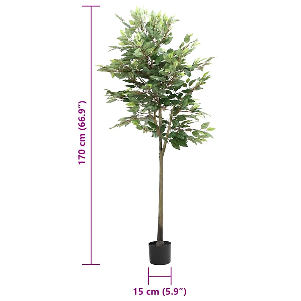 Kunstfuxus boom 756 bladeren 170 cm groen is nu te koop bij PeponiXL, paradijselijk wonen!