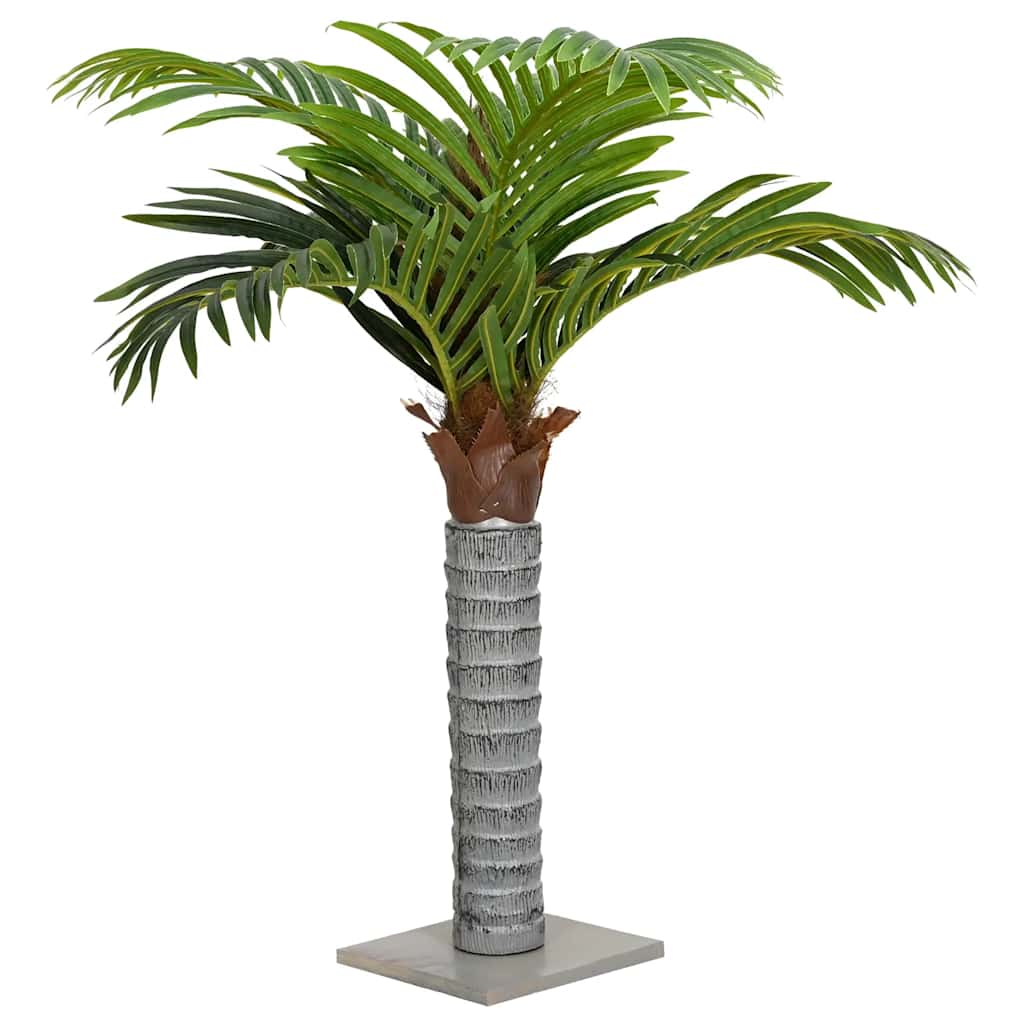 Kunstpalmboom 12 bladeren 150 cm groen is nu te koop bij PeponiXL, paradijselijk wonen!