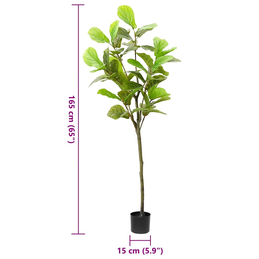 Kunstfuxus boom 48 blaadjes 165 cm groen is nu te koop bij PeponiXL, paradijselijk wonen!