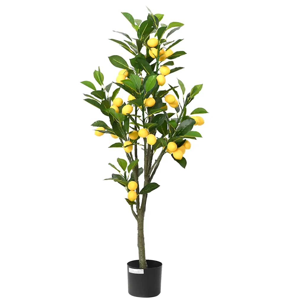 Kunstcitroenboom 136 blaadjes 120 cm groen is nu te koop bij PeponiXL, paradijselijk wonen!
