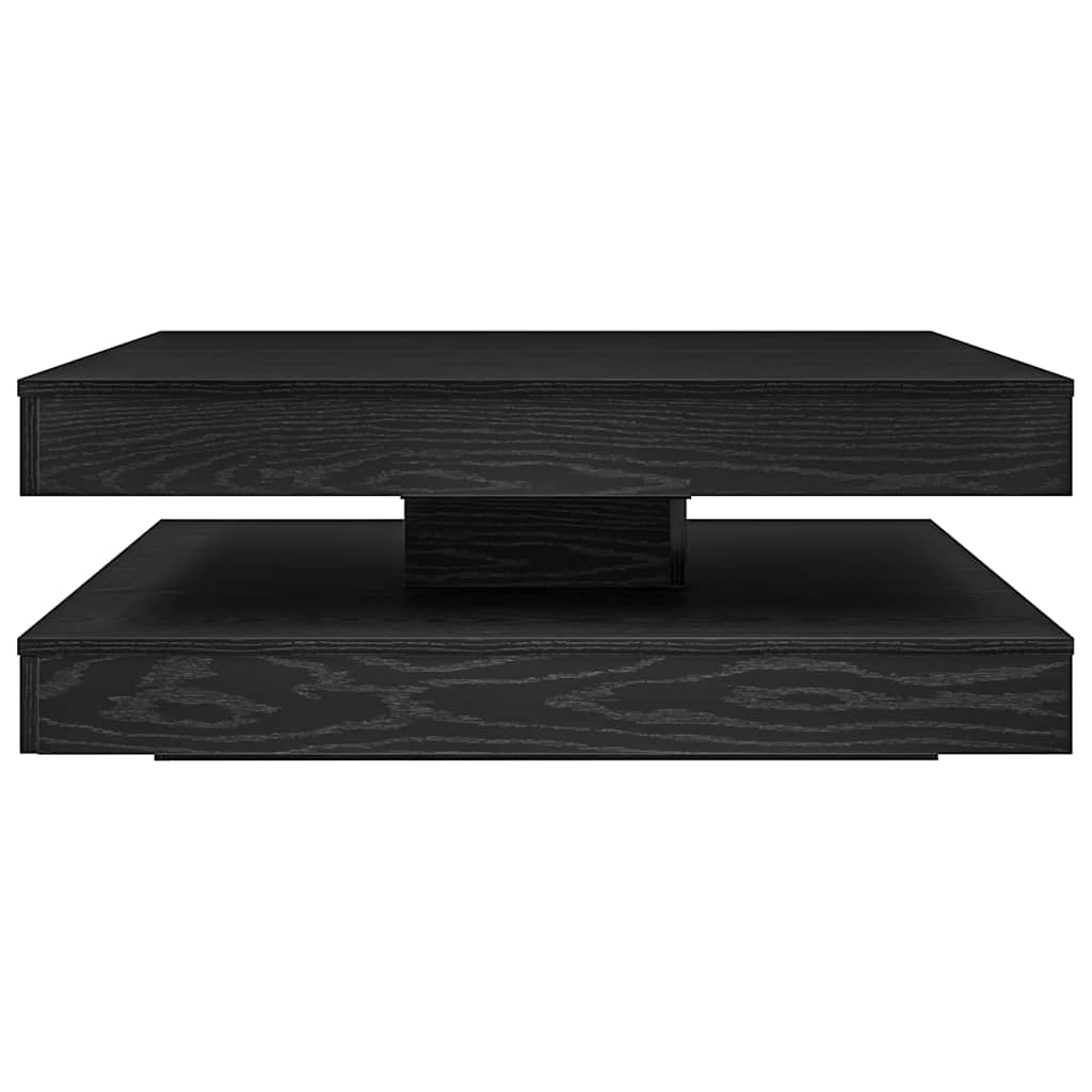 Salontafel 360 graden draaibaar 90x90x34,5 cm zwart eikenkleur is nu te koop bij PeponiXL, paradijselijk wonen!