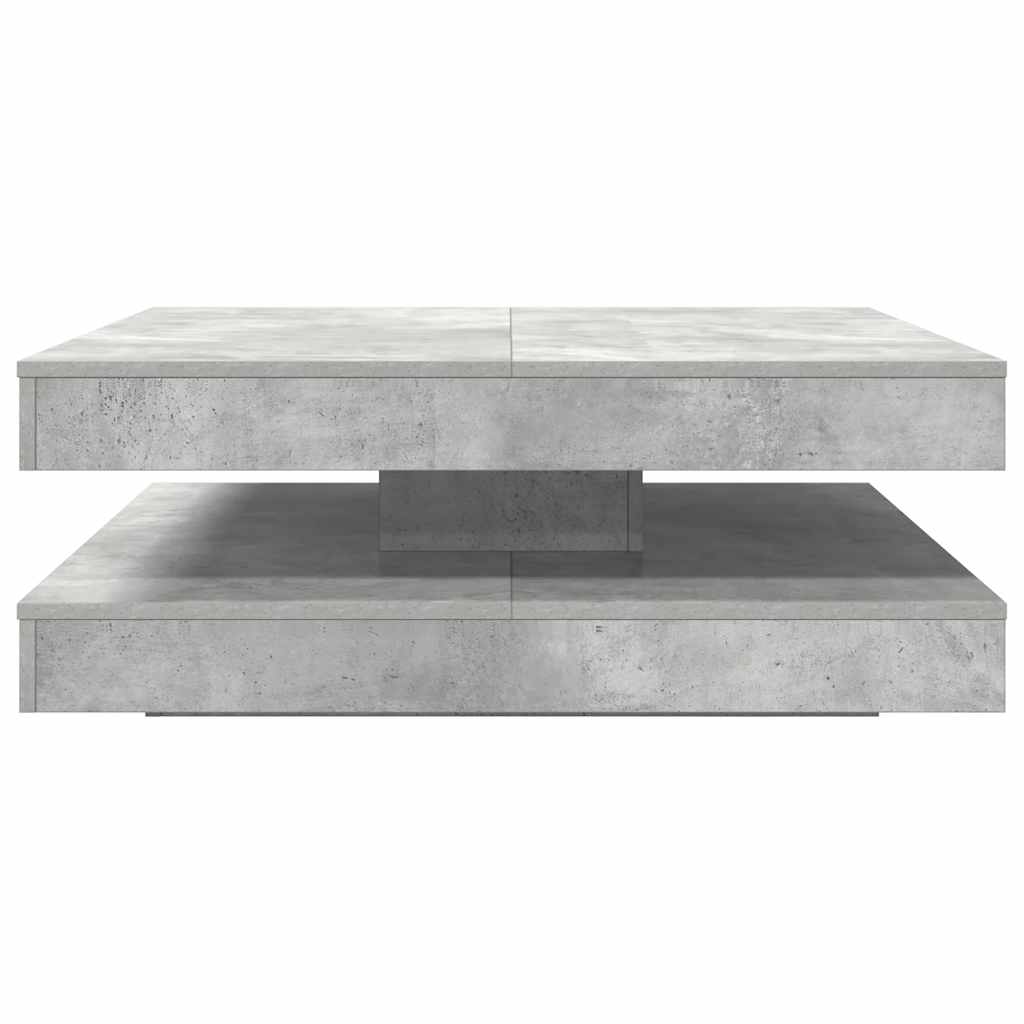 Salontafel 360 graden draaibaar 90x90x34,5 cm betongrijs is nu te koop bij PeponiXL, paradijselijk wonen!