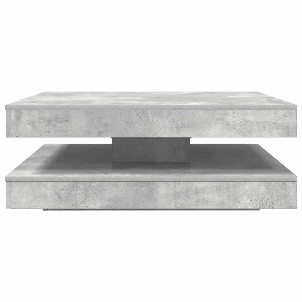 Salontafel 360 graden draaibaar 90x90x34,5 cm betongrijs is nu te koop bij PeponiXL, paradijselijk wonen!