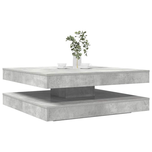 Salontafel 360 graden draaibaar 90x90x34,5 cm betongrijs is nu te koop bij PeponiXL, paradijselijk wonen!