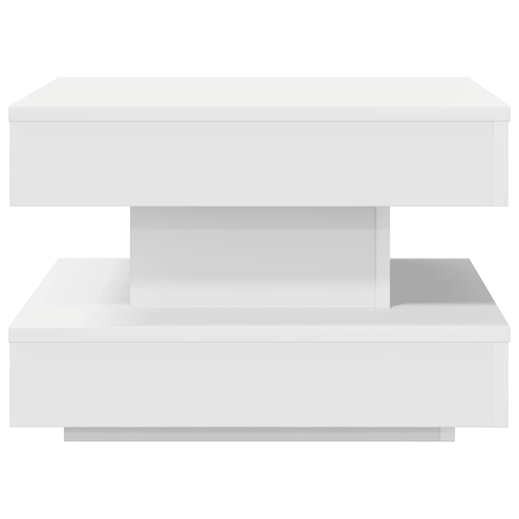 Salontafel 360 graden draaibaar 50x50x34,5 cm wit is nu te koop bij PeponiXL, paradijselijk wonen!
