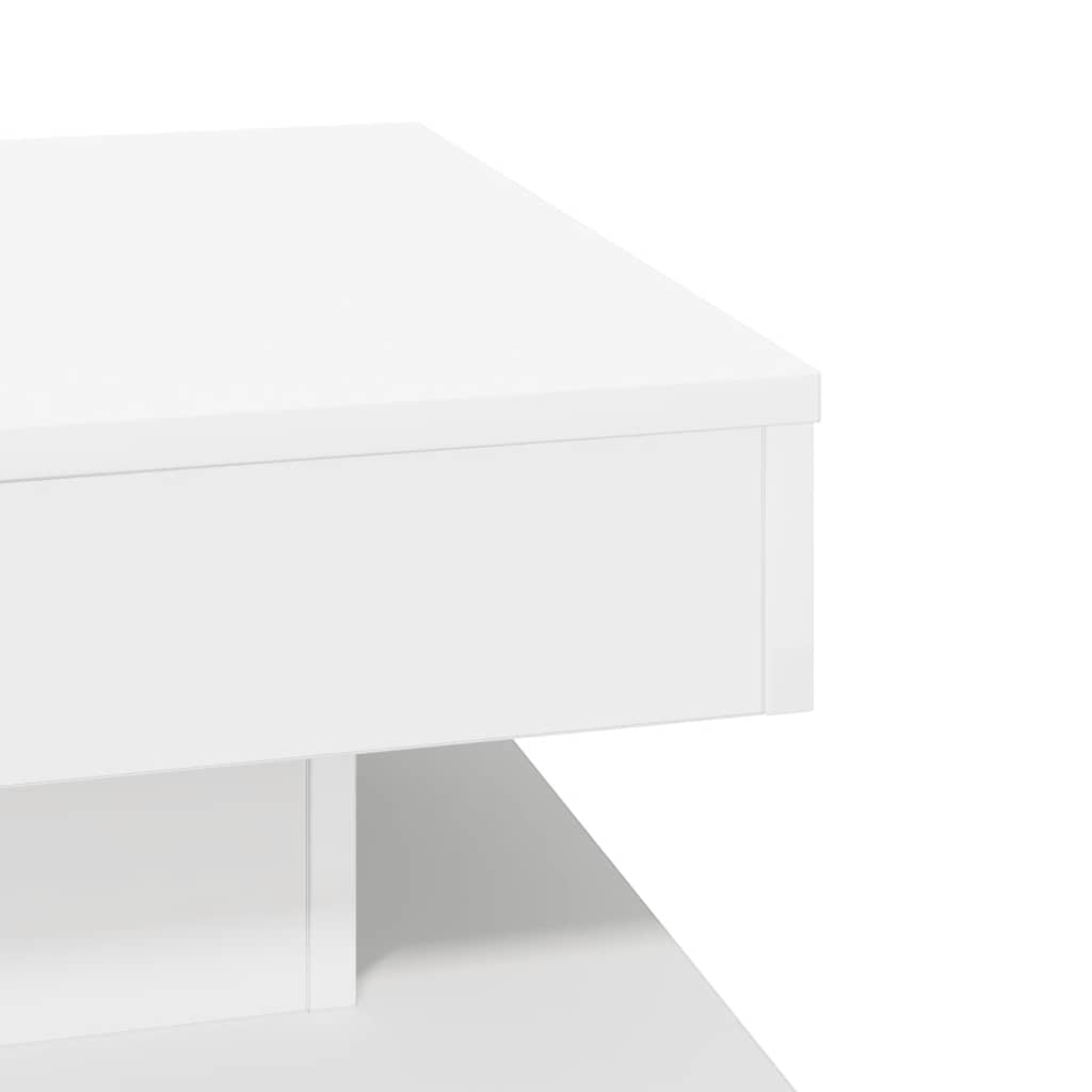 Salontafel 360 graden draaibaar 50x50x34,5 cm wit is nu te koop bij PeponiXL, paradijselijk wonen!