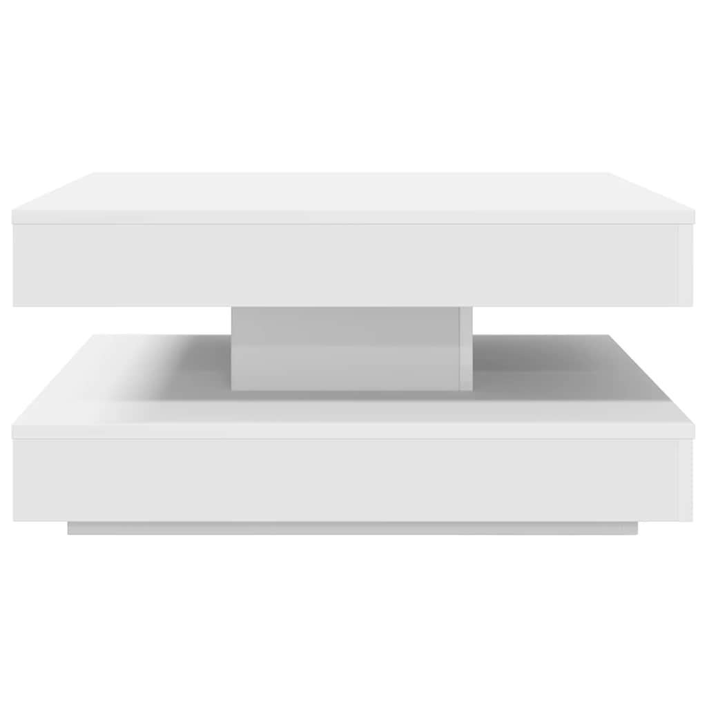 Salontafel 360 graden draaibaar 70x70x34,5 cm wit is nu te koop bij PeponiXL, paradijselijk wonen!