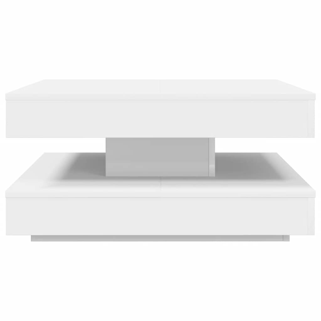 Salontafel 360 graden draaibaar 70x70x34,5 cm wit is nu te koop bij PeponiXL, paradijselijk wonen!