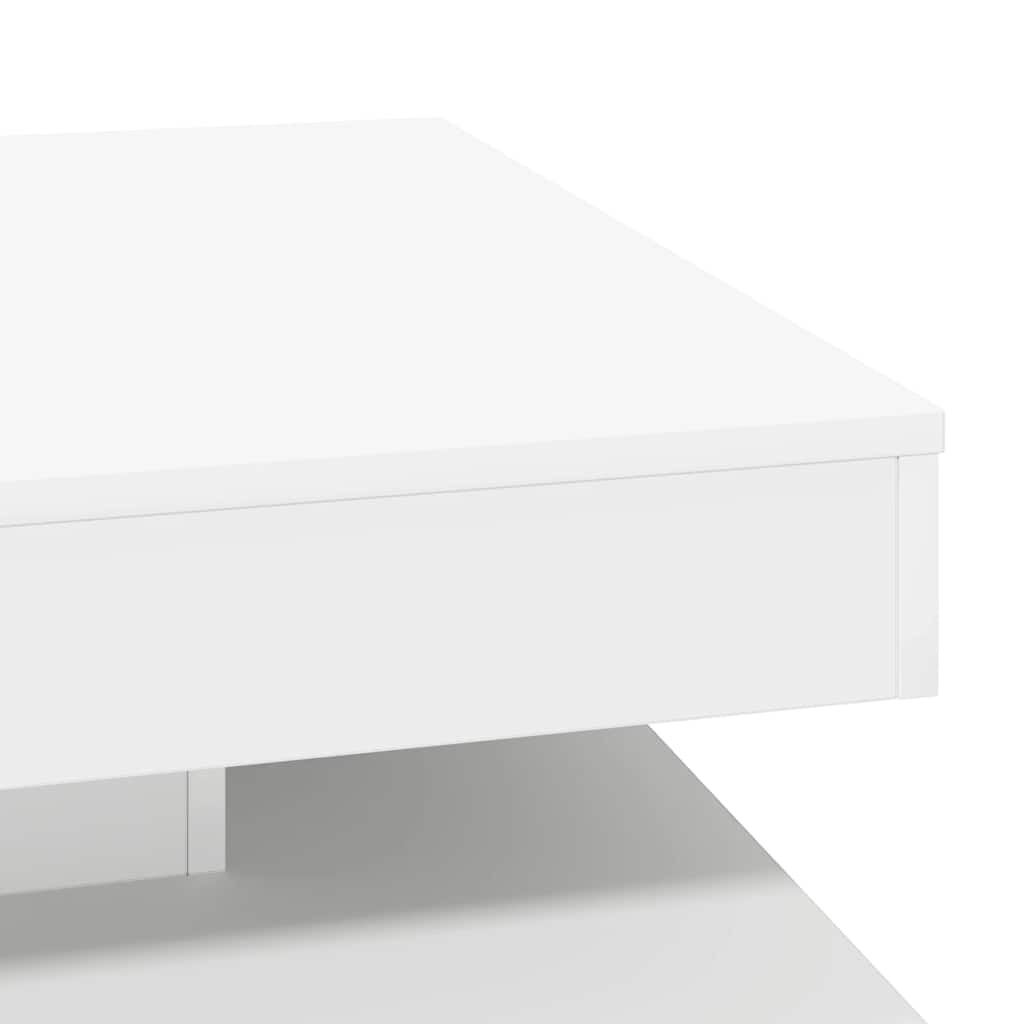 Salontafel 360 graden draaibaar 70x70x34,5 cm wit is nu te koop bij PeponiXL, paradijselijk wonen!