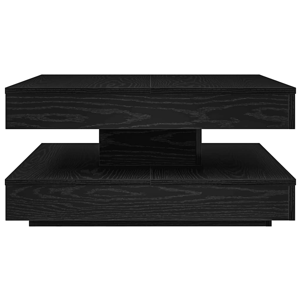 Salontafel 360 graden draaibaar 70x70x34,5 cm zwart is nu te koop bij PeponiXL, paradijselijk wonen!