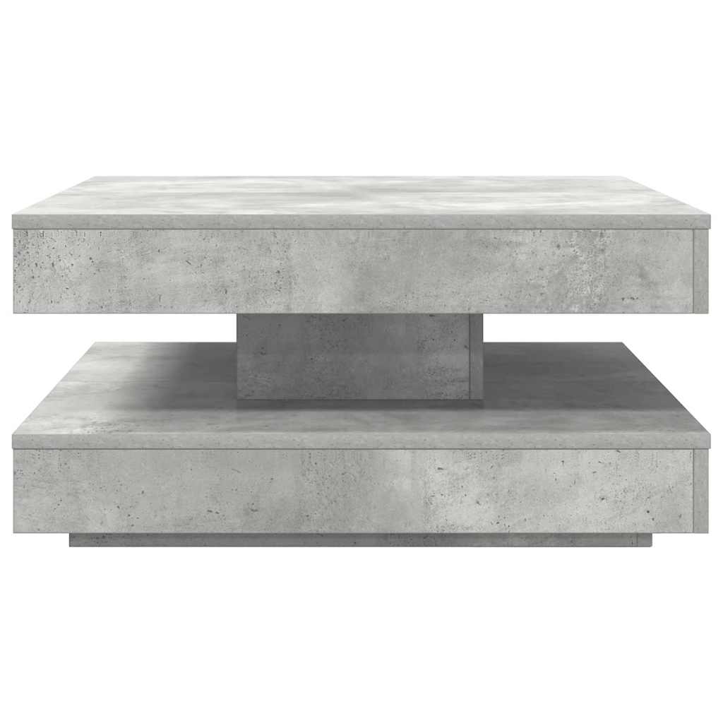 Salontafel 360 graden draaibaar 70x70x34,5 cm betongrijs is nu te koop bij PeponiXL, paradijselijk wonen!