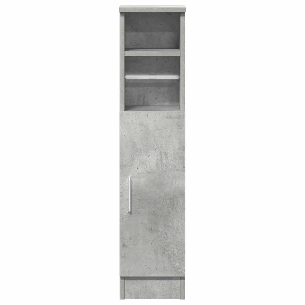Badkamerkast met rolhouder 20,5x22x90 cm betongrijs is nu te koop bij PeponiXL, paradijselijk wonen!