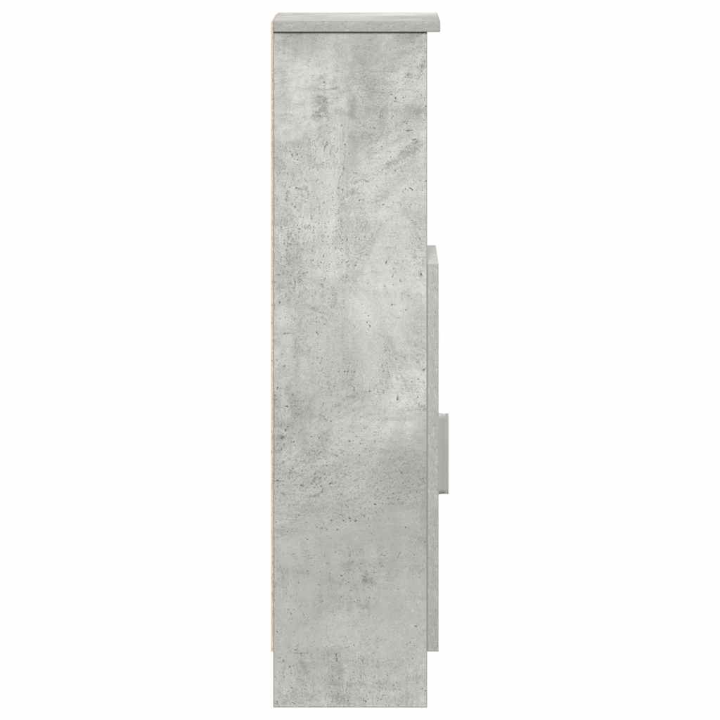 Badkamerkast met rolhouder 20,5x22x90 cm betongrijs is nu te koop bij PeponiXL, paradijselijk wonen!