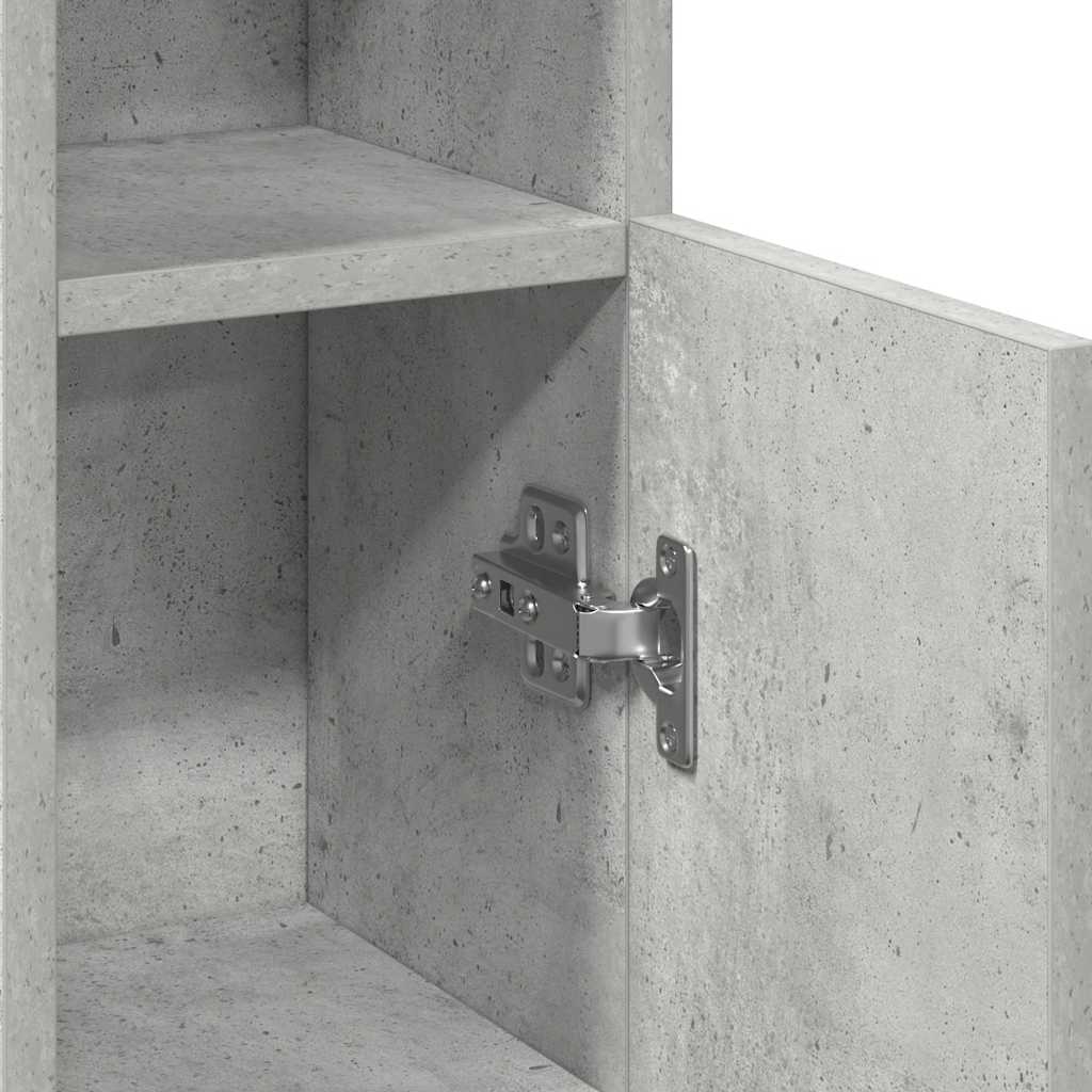 Badkamerkast met rolhouder 20,5x22x90 cm betongrijs is nu te koop bij PeponiXL, paradijselijk wonen!