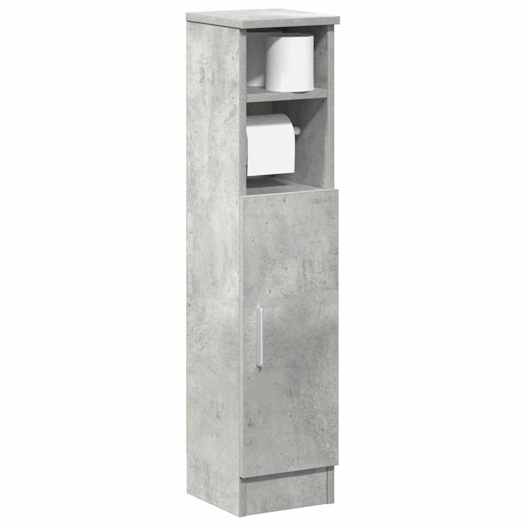 Badkamerkast met rolhouder 20,5x22x90 cm betongrijs is nu te koop bij PeponiXL, paradijselijk wonen!