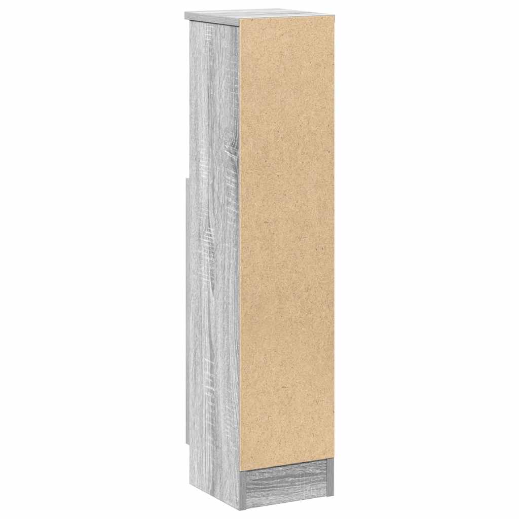 Badkamerkast met rolhouder 20,5x22x90 cm grijs sonoma eiken is nu te koop bij PeponiXL, paradijselijk wonen!