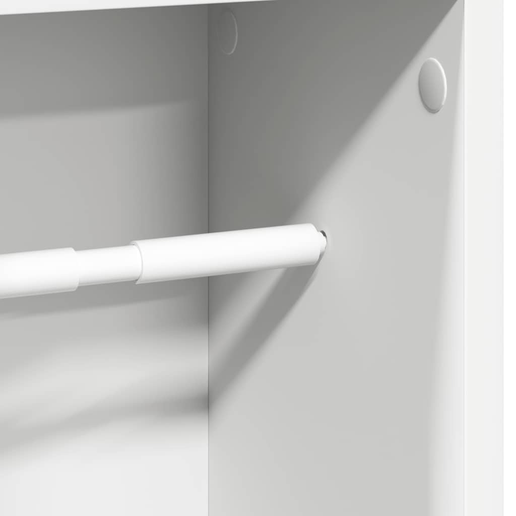 Badkamerkast met rolhouder 20,5x20x90 cm wit is nu te koop bij PeponiXL, paradijselijk wonen!